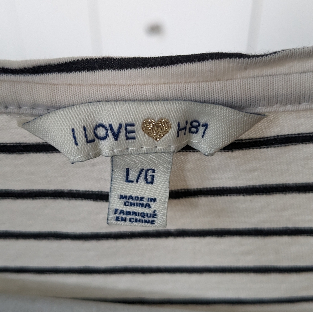 Striped Short Sleeve Dress with built in suspenders and pockets - Picture 7 of 7